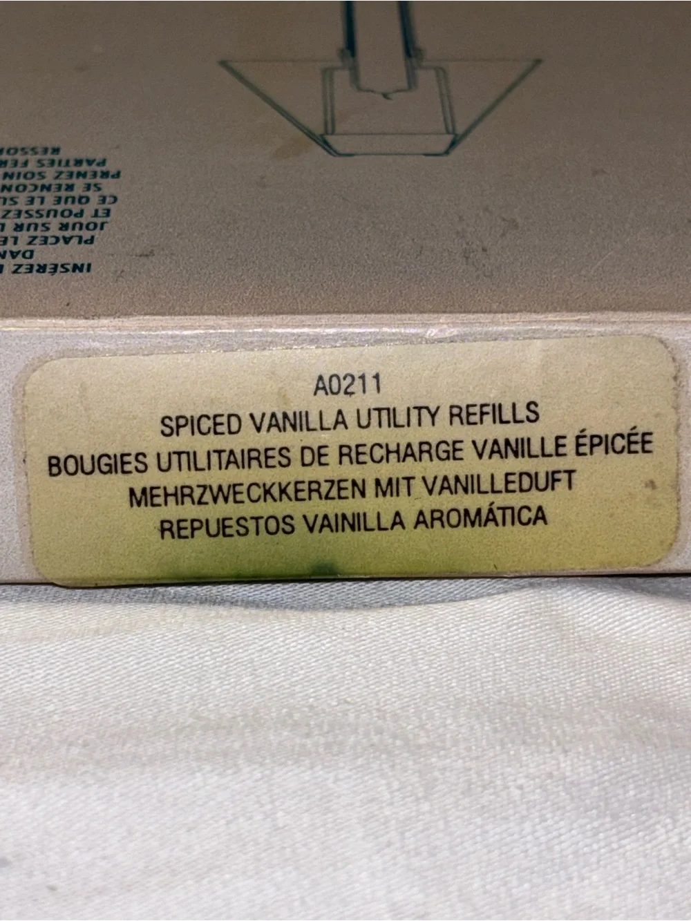 Vintage PartyLite A0211 Spiced Vanilla Utility Candle Refills – Set of 6